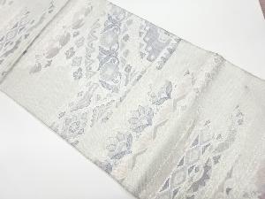 佐賀錦花唐草に菱模様織出し袋帯